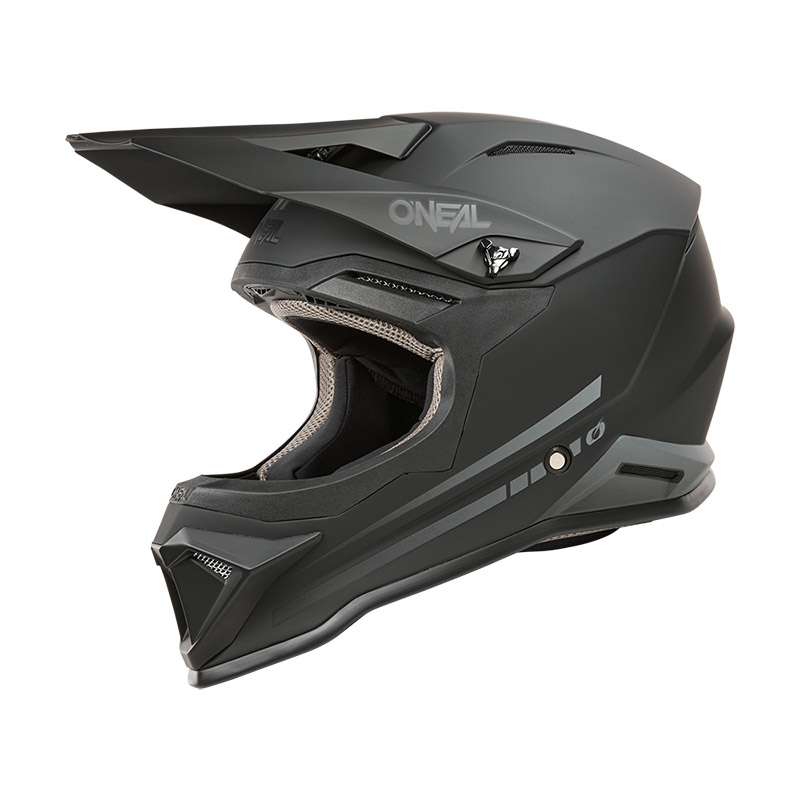 Casco O Neal 1 Srs Youth 2206 Solid negro opaco