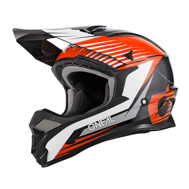 Calotta in ABS Casco da motocross O'NEAL Prese d'aria per una ventilazione e un raffreddamento ottimali Standard di sicurezza ECE 22.05 Adulti Casco 1SRS solido MX Enduro 