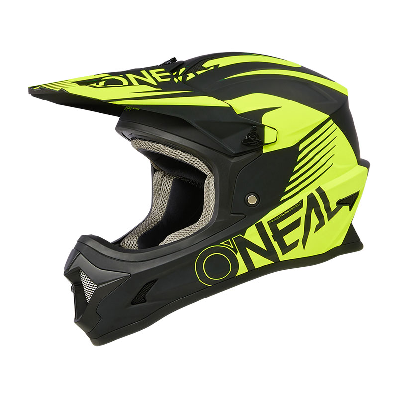 Casco Bimbo O Neal 1SRS Stream nero giallo