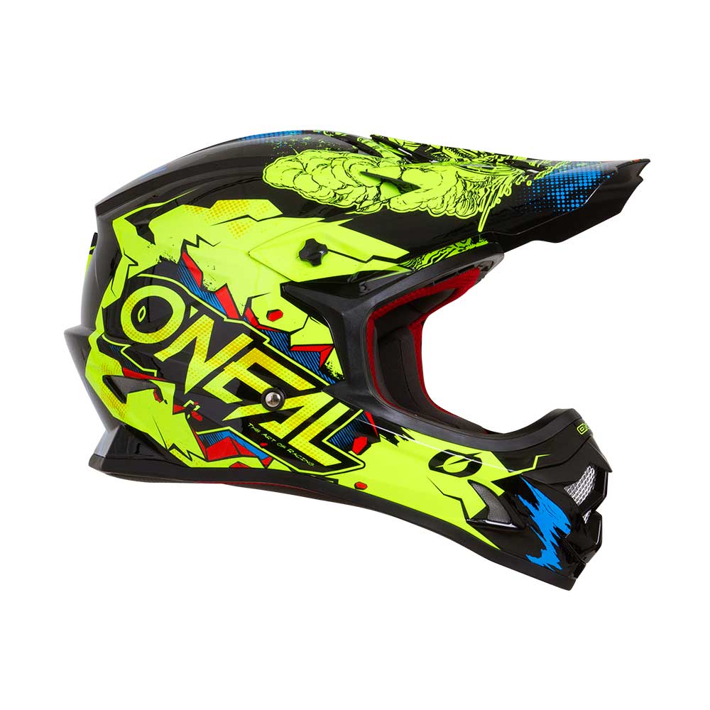 o neal 3 series villain 2019 helmet neon yellow on 0623 v2 oneal mx helmet size chart