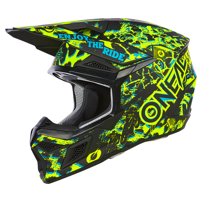 Casco O Neal 3 Srs 2206 Assault nero giallo