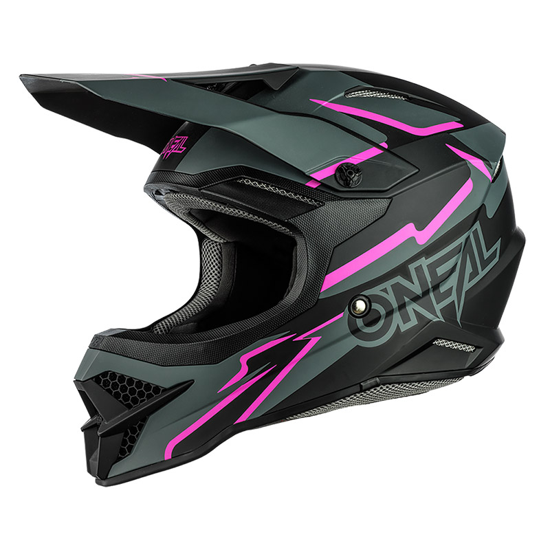 Casco O Neal 3srs Voltage Nero Rosa | MotoStorm