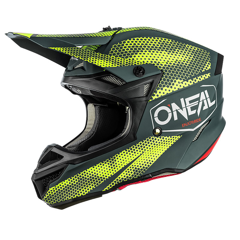 Casco O Neal 5SRS Polyacrylite Covert V.22 giallo