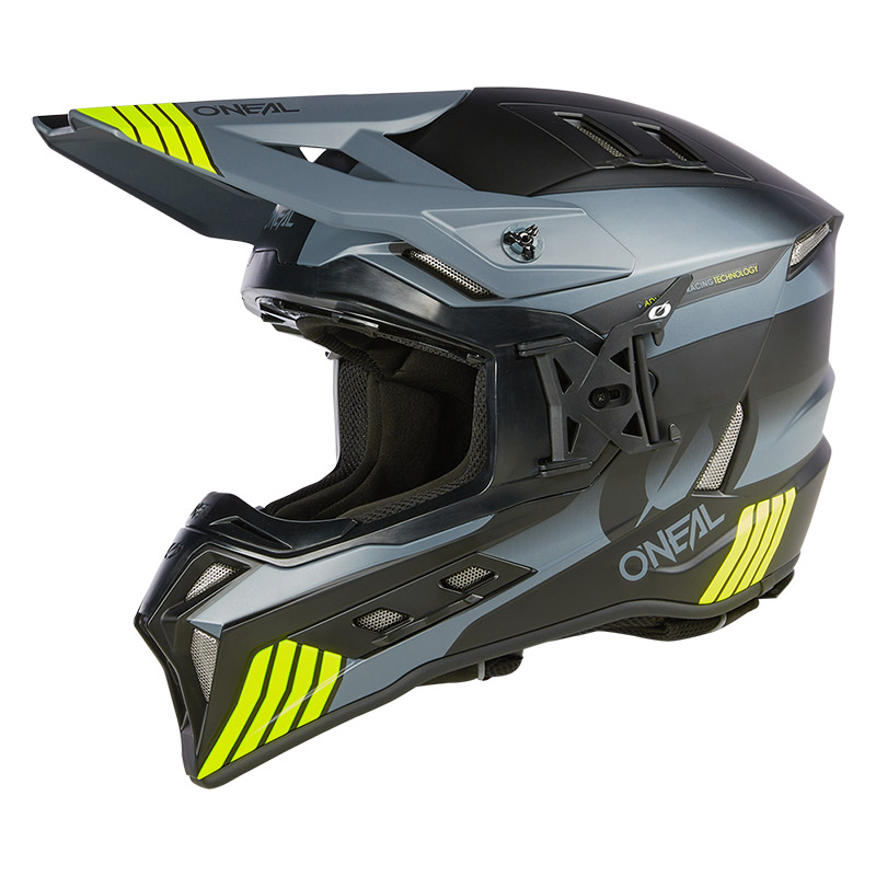 Casco O Neal Ex-SRS Hitch grigio giallo