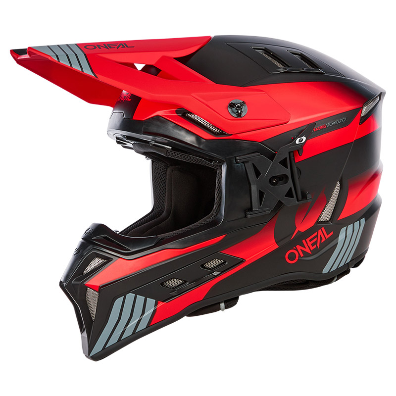 Casco O Neal Ex-SRS Hitch grigio rosso