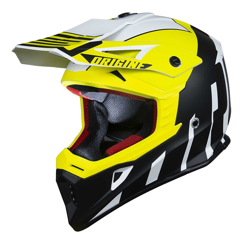 Black and yellow on sale dirt bike helmet