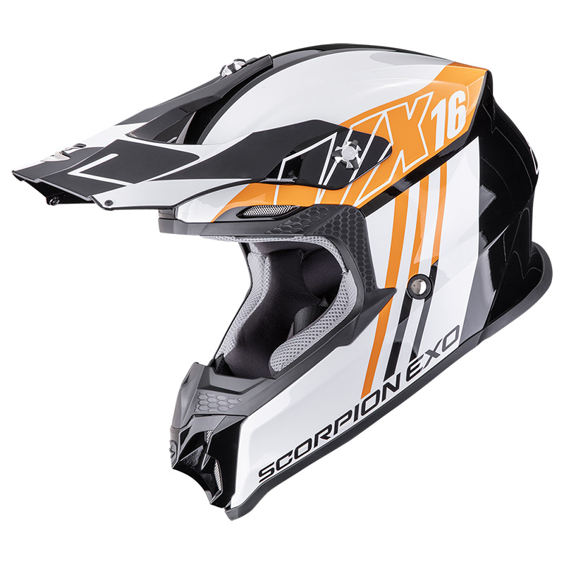 Casco Scorpion VX-16 Evo Air Lignes arancio