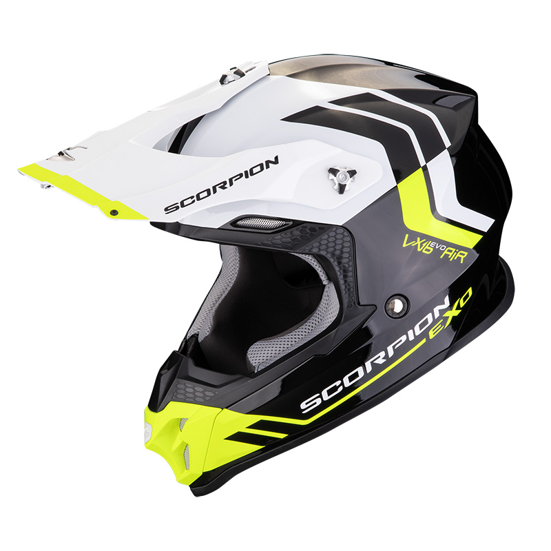 Casco Scorpion VX-16 Evo Air Fusion nero giallo