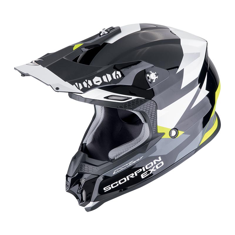 Casco Scorpion VX-16 Evo Air Rod nero giallo