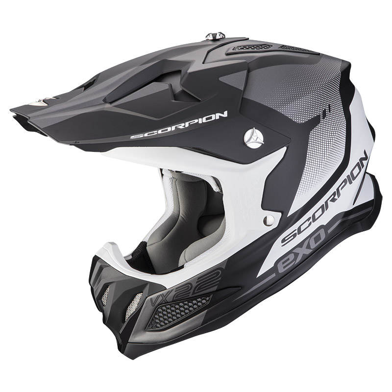 Scorpion Vx-22 Air Attis Helmet Black Matt Silver