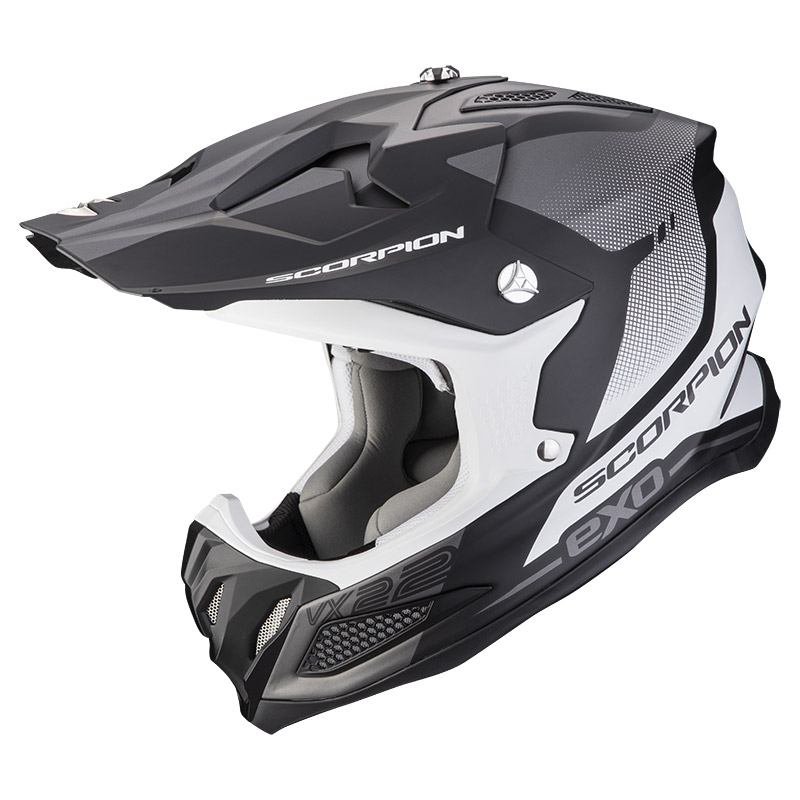 Casco Scorpion VX-22 Air Attis nero opaco argento