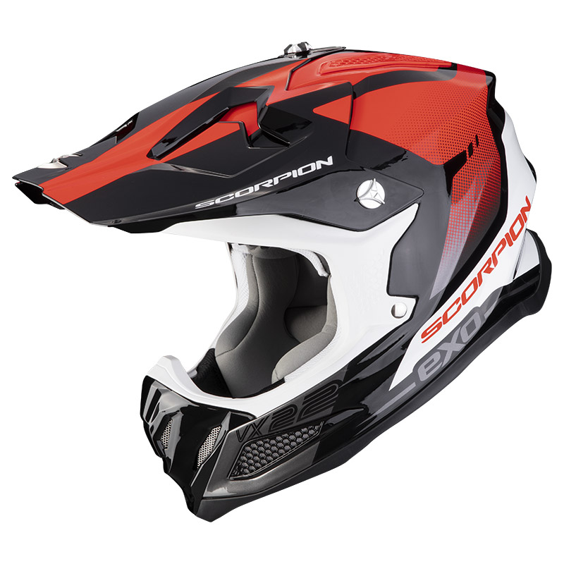 Scorpion Vx-22 Air Attis Helmet Black Red 32-380-24 Offroad