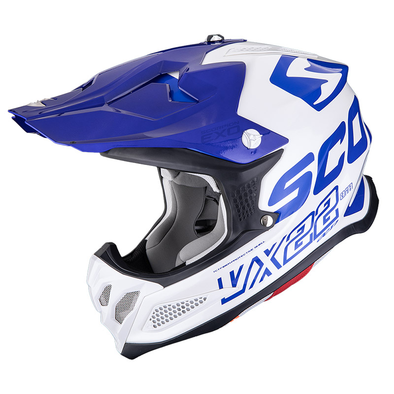 Casco Scorpion VX-22 Air Updown bianco blu