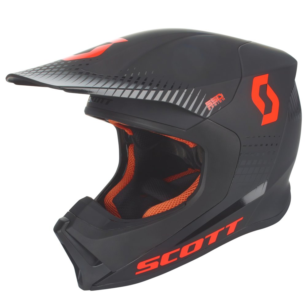Scott 550 Hatch Ece Helmet Orange Black SC-264412-1009 Offroad Helmets |  MotoStorm