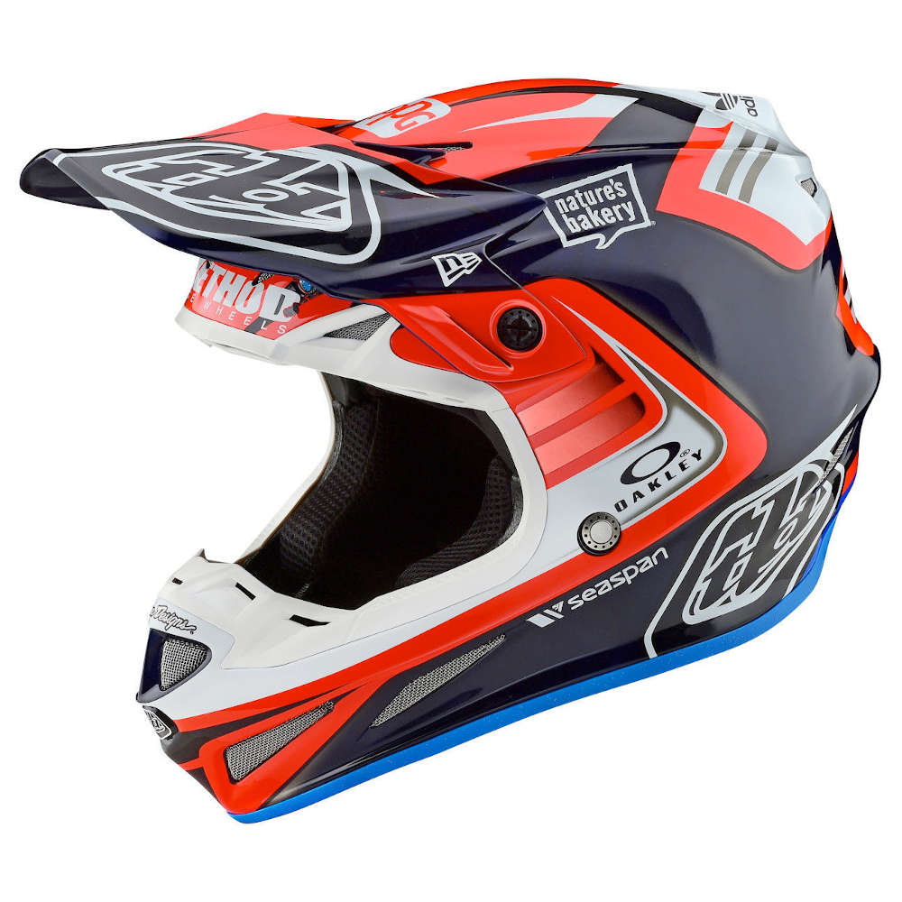 Off Road Helmet Troy Lee Designs Se4 Carbon Flash Team Tld