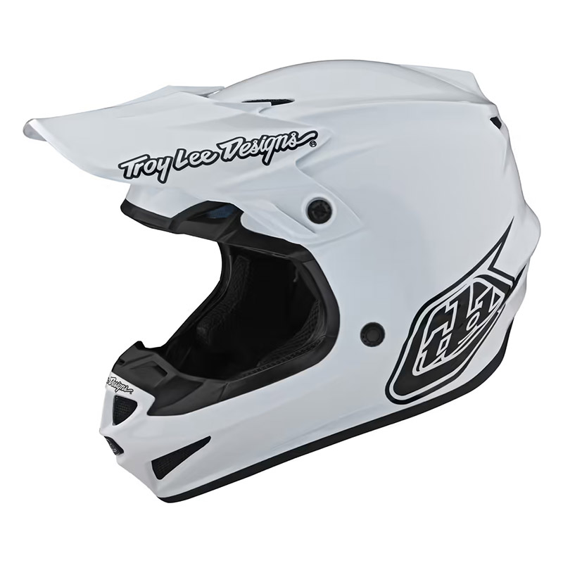 Casco Troy Lee Designs SE4 Polyacrylite Mono bianco