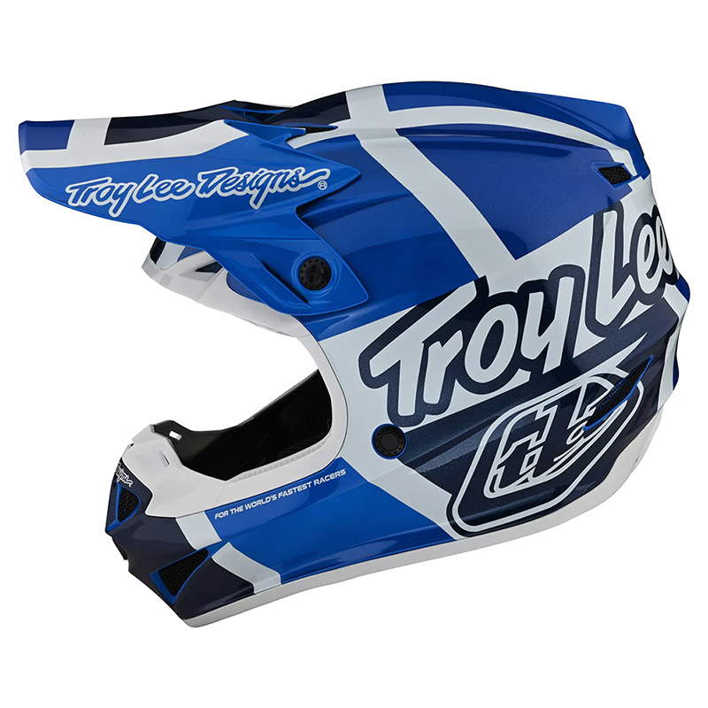 Troy Lee Designs SE4 Polyacrylite Quattro blu