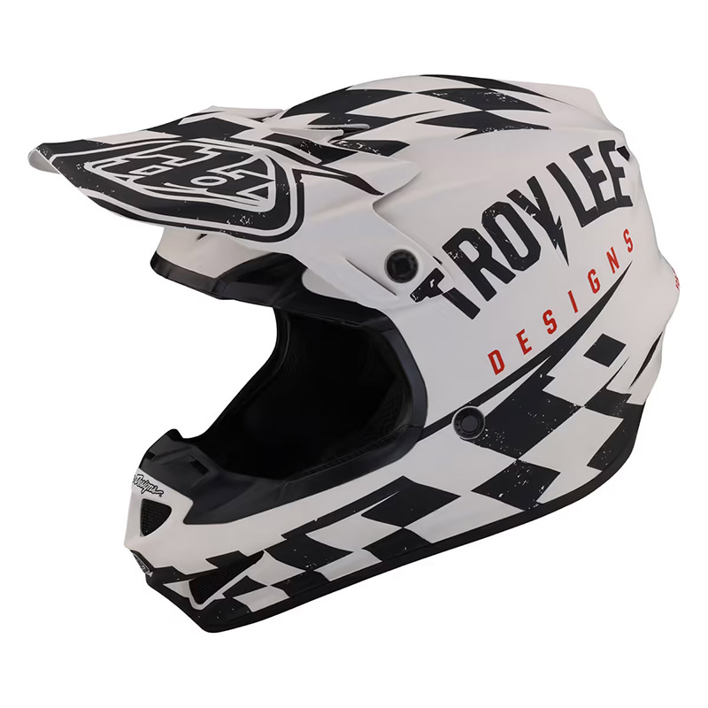 Troy Lee Designs SE4 Polyacrylite Race Shop bianco