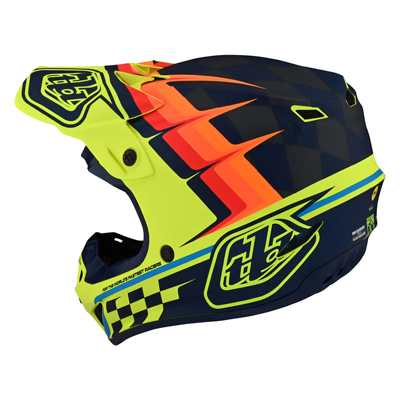 TLD Casco da moto SE4 POLYACRYLITE CHECKER con MIPS e per ragazzi M -112044003