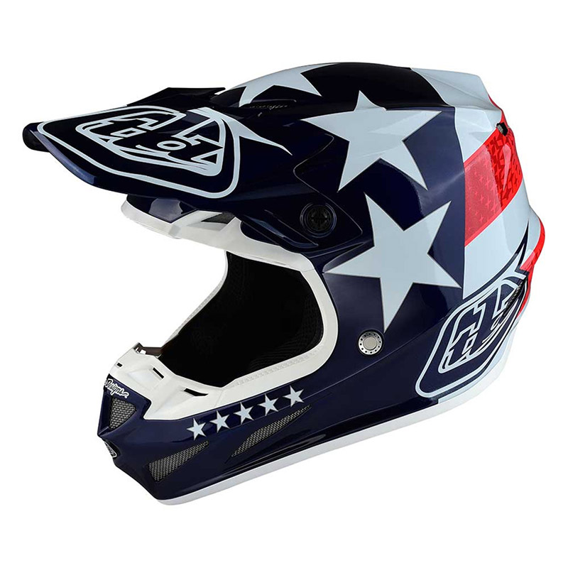 Casque cross enfant Fox 2024 V1 Nitro - Bleu