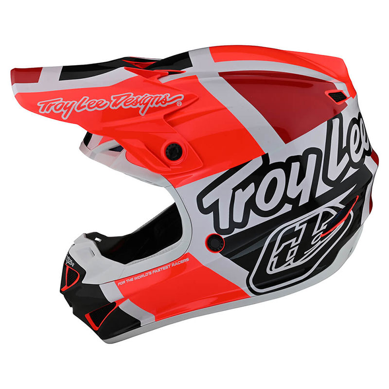 Casco Troy Lee Designs SE4 Polyacrylite Quattro rosso