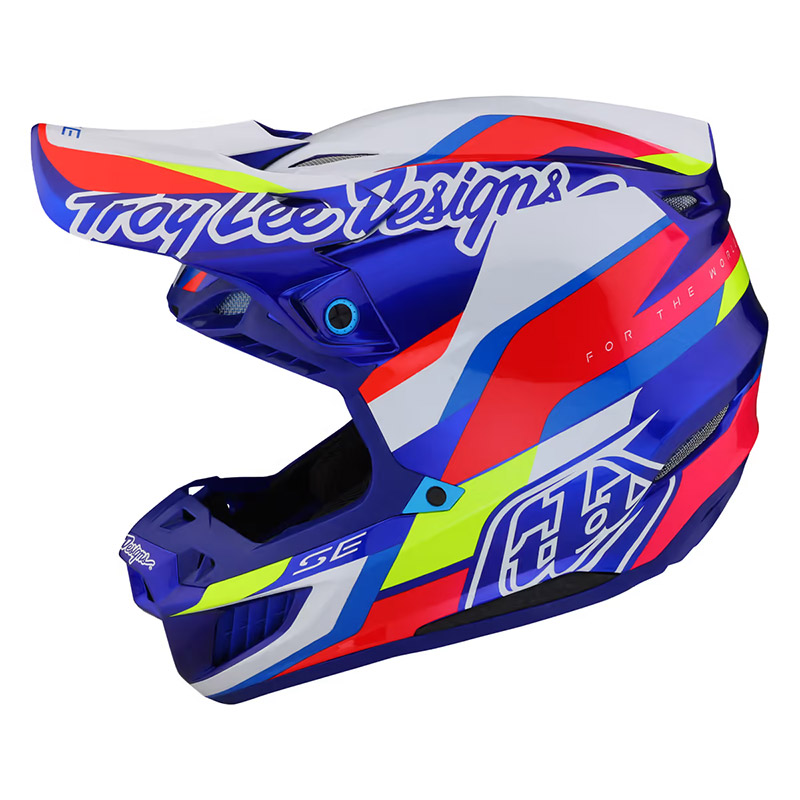 Casco Troy Lee Designs SE5 Composite Omega blu