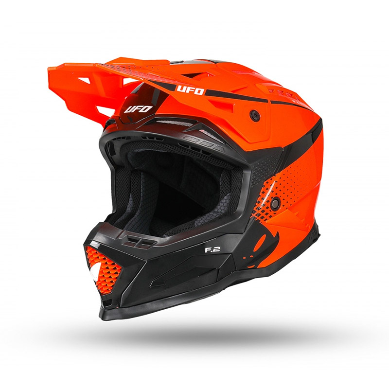 Casco Ufo Echus nero bianco arancio