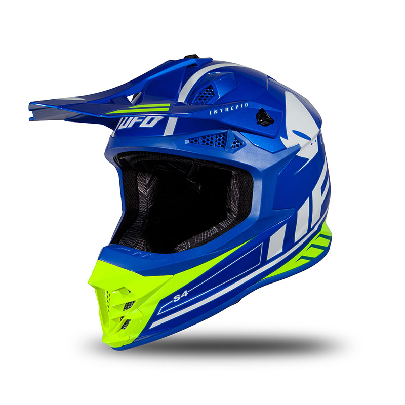 Casque UFO Intrepid noir/bleu ciel - HE142# - Promo-Quad