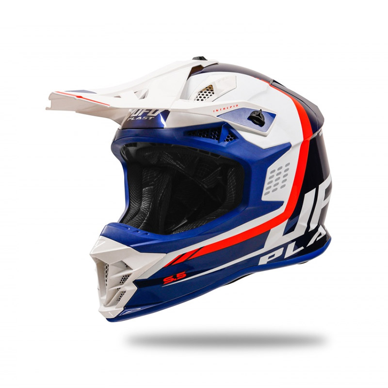 Ufo Intrepid 2024 Helmet Blue White HE13400CW Offroad Helmets