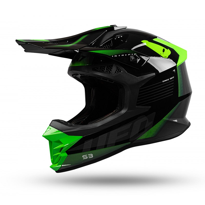 Ufo Intrepid Helmet Black Green HE156 