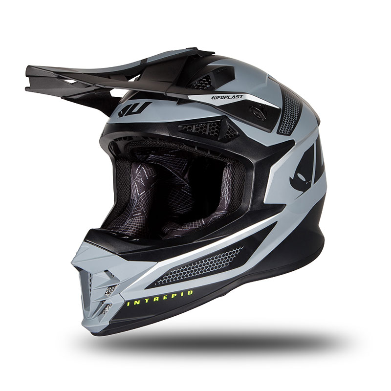 Casco Ufo Intrepid nero grigio opaco