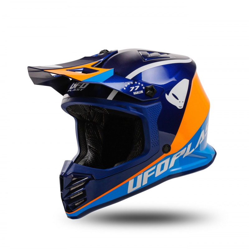 Casco Bimbo Ufo Korey blu arancio