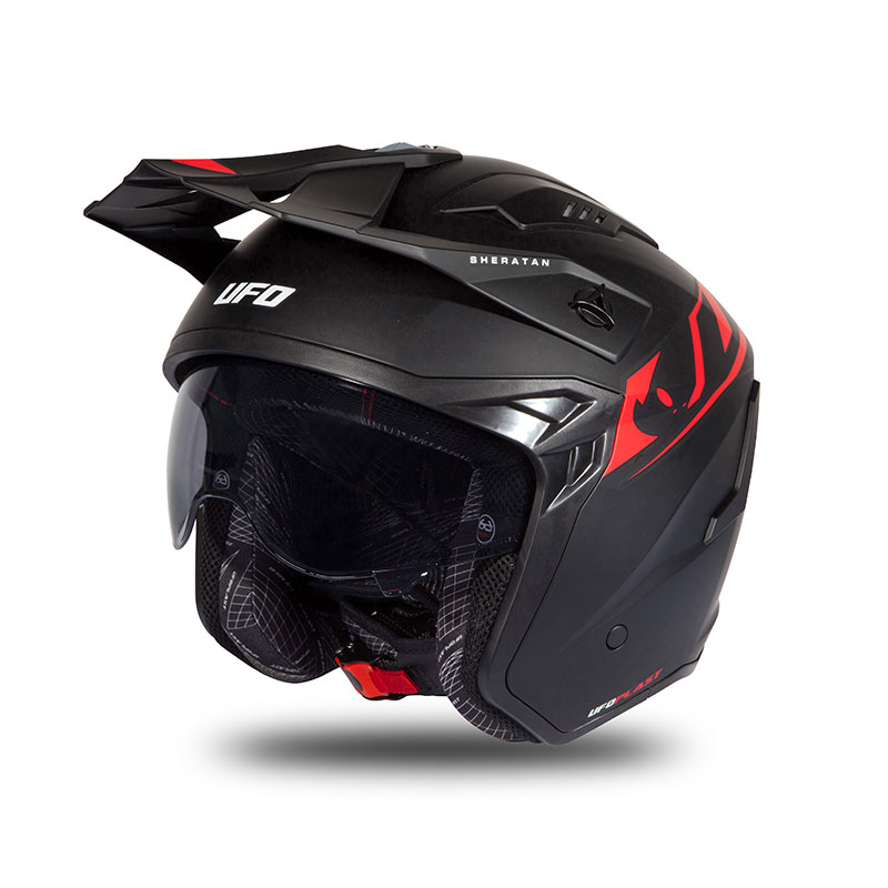 Casco Ufo Sheratan 2206 nero rosso