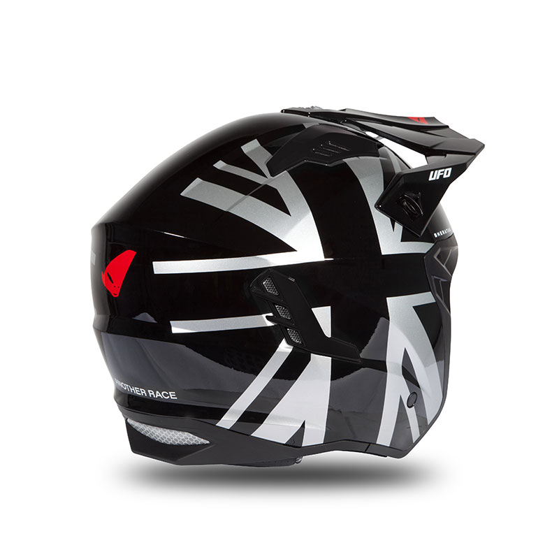 Casque Jet UFO Sheratan noir/rouge