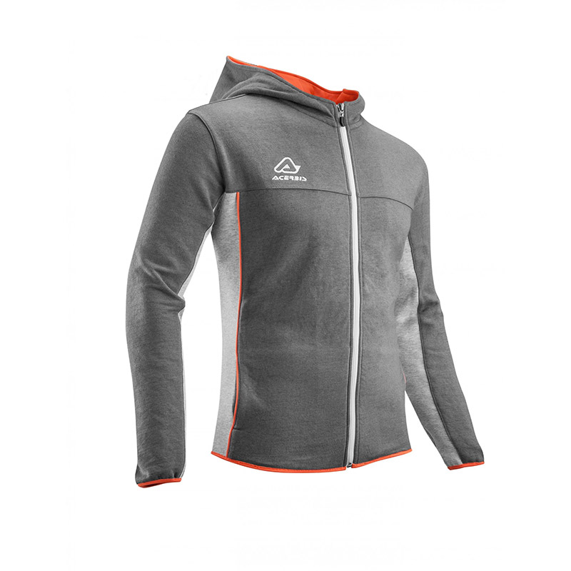 Acerbis Sweatshirt Belatrix Hoodie grigio arancio