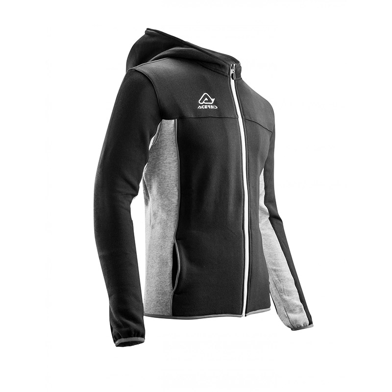 Acerbis Sweatshirt Belatrix Hoodie nero grigio