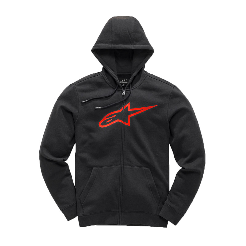 Felpa Alpinestars Ageless Zip V3 nero rosso