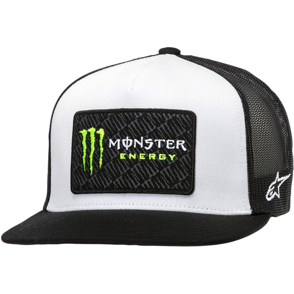 white monster energy hat