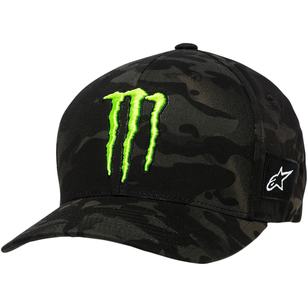 Alpinestars Monster Energy Multi Camo Hat Black 1MO9-8765210 Casual ...