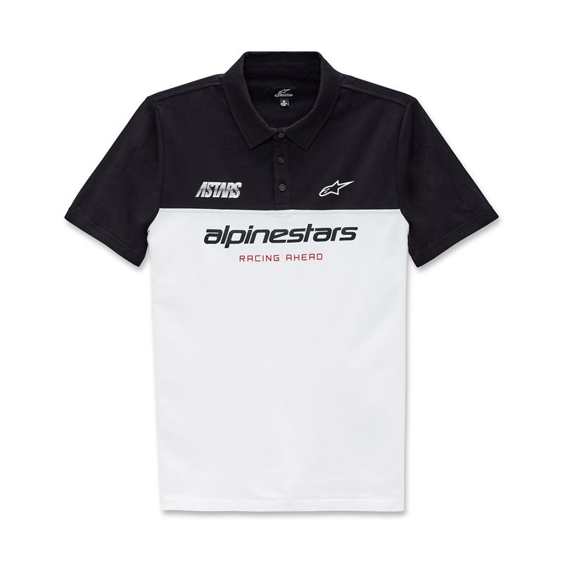 Alpinestars Paddock Polo bianco nero