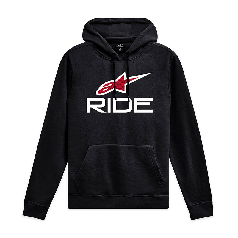 Alpinestars Ride Hoodie V3 noir blanc rouge