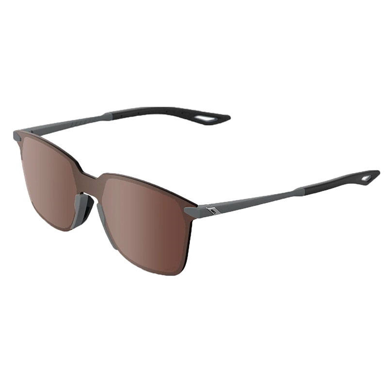 100% Legere Square Soft Tact Cool Sunglasses Grey