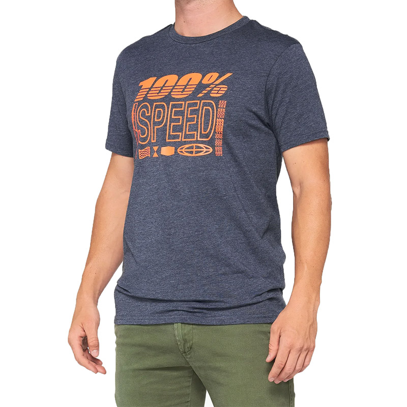 100% Trademark T Shirt navy heather