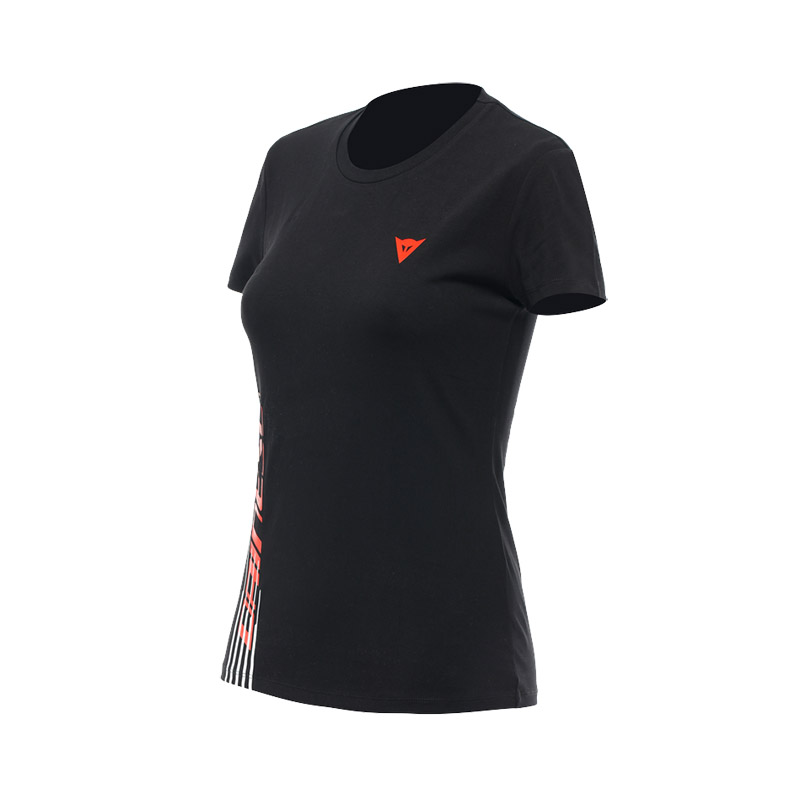 T-Shirt Donna Dainese Logo nero rosso