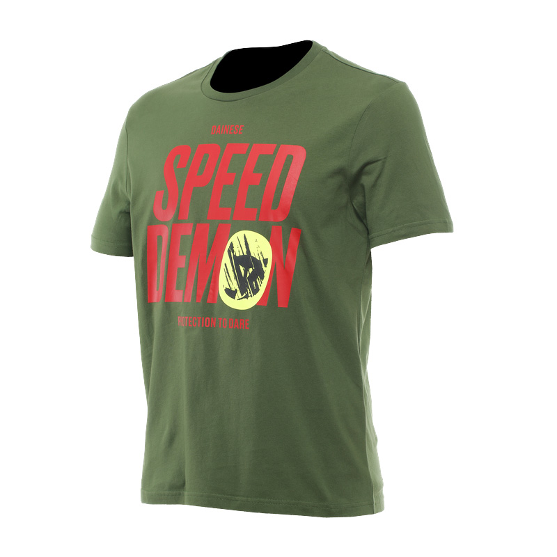 T Shirt Dainese Knee Down verde