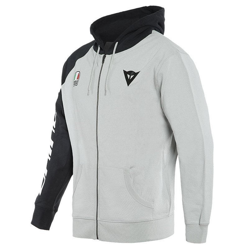 Felpa Dainese Racing Service Full Zip nero grigio