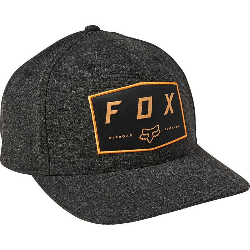 Fox Badge Flexfit Hat nero