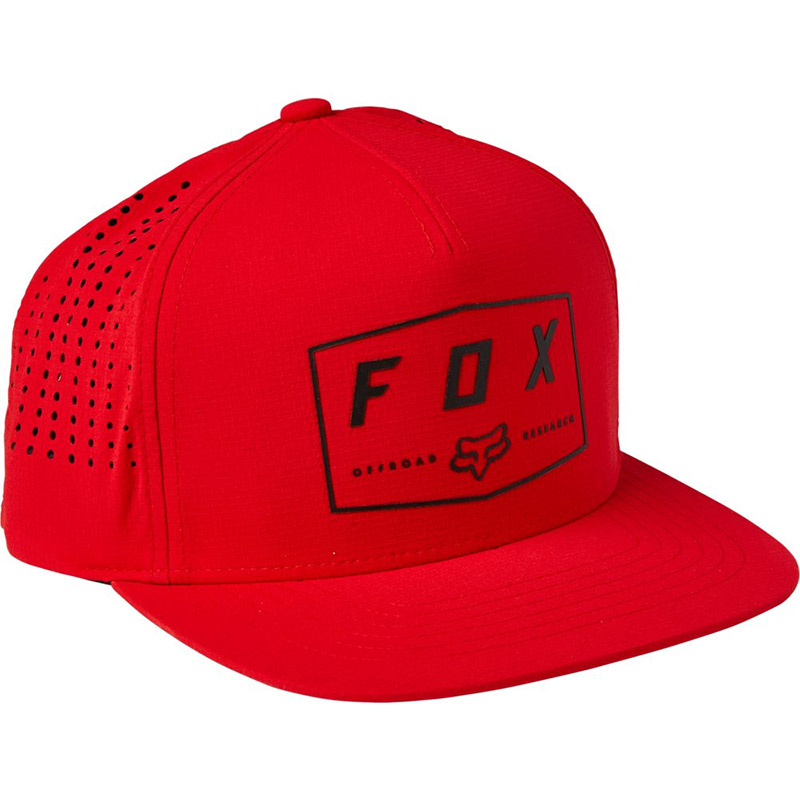 Gorra Fox Badge Snapback flame rojo