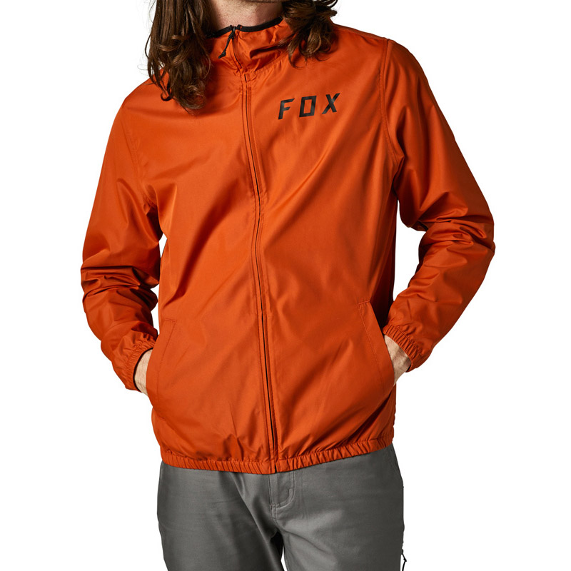 Giacca Fox Clean Up Windbreaker burnt arancio