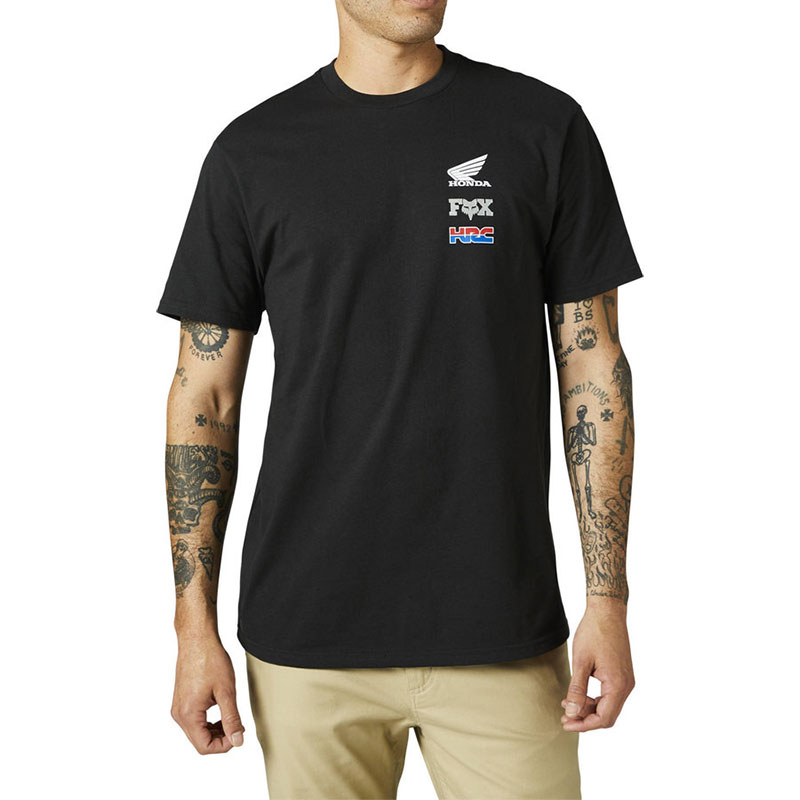 T-shirt Fox Honda Wing SS Premium noir
